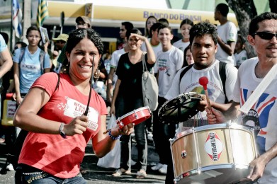 Protestas de estudiantes de Piauí, Brasil.