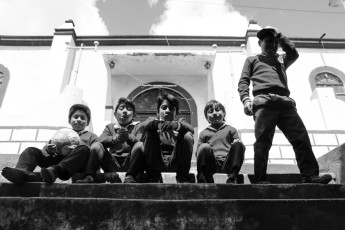 Niños Puruhuáes. Cantón de Columbe, Chimborazo.