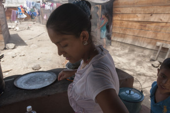 Internally displaced persons from drug violence living outside of Tecpán, Guerrero