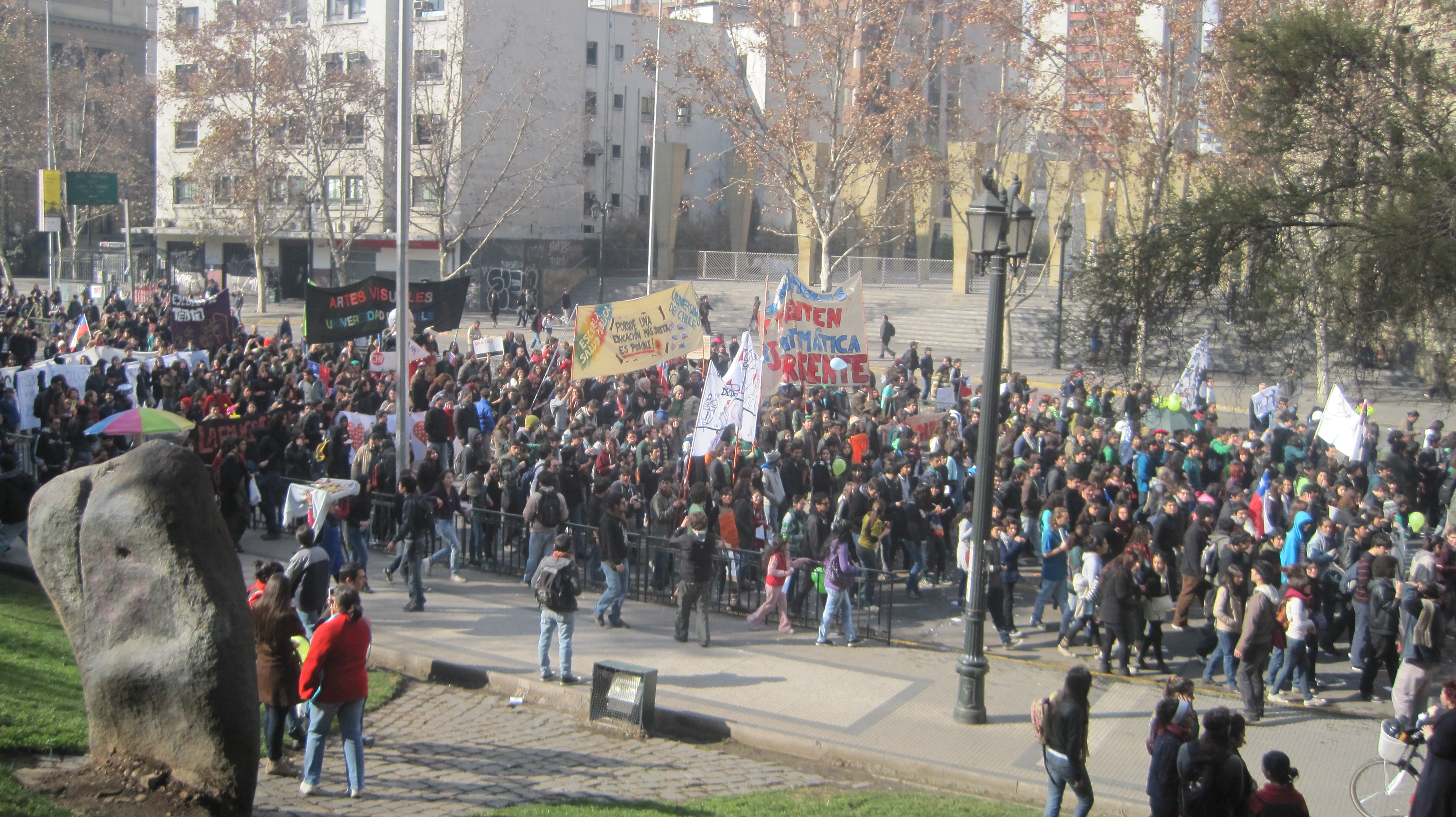 Manifestación estudiantil en Chile