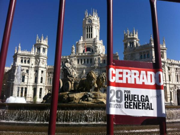 Madrid, Huelga general