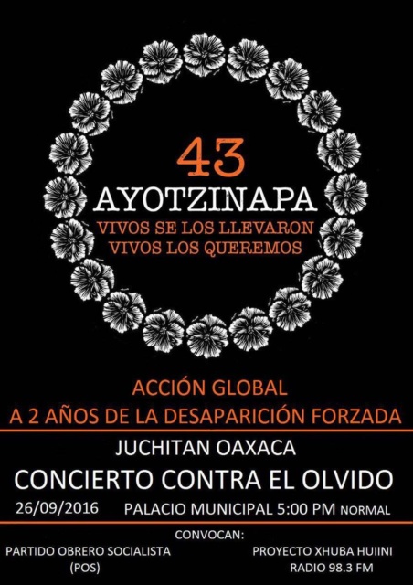 Ayotzinapa 2 años / Juchitán Oaxaca 