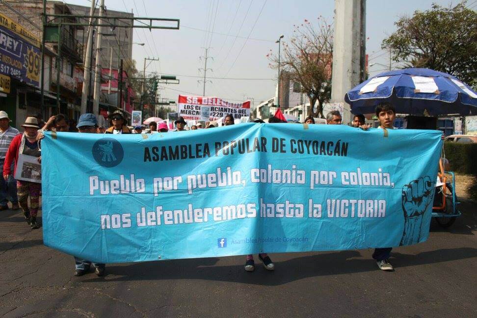 foto: Asamblea de Pueblos, Barrios, Colonias y Pedregales de Coyoacán 