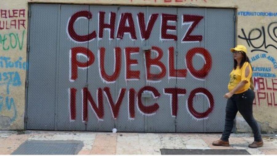 Venezuela muro Chávez